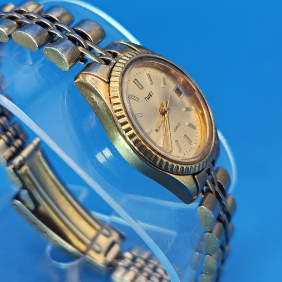 Vintage 1992 Timex Presidential Date 24mm‎ Women\'s Quartz Watch Sunburst Dial main image 8